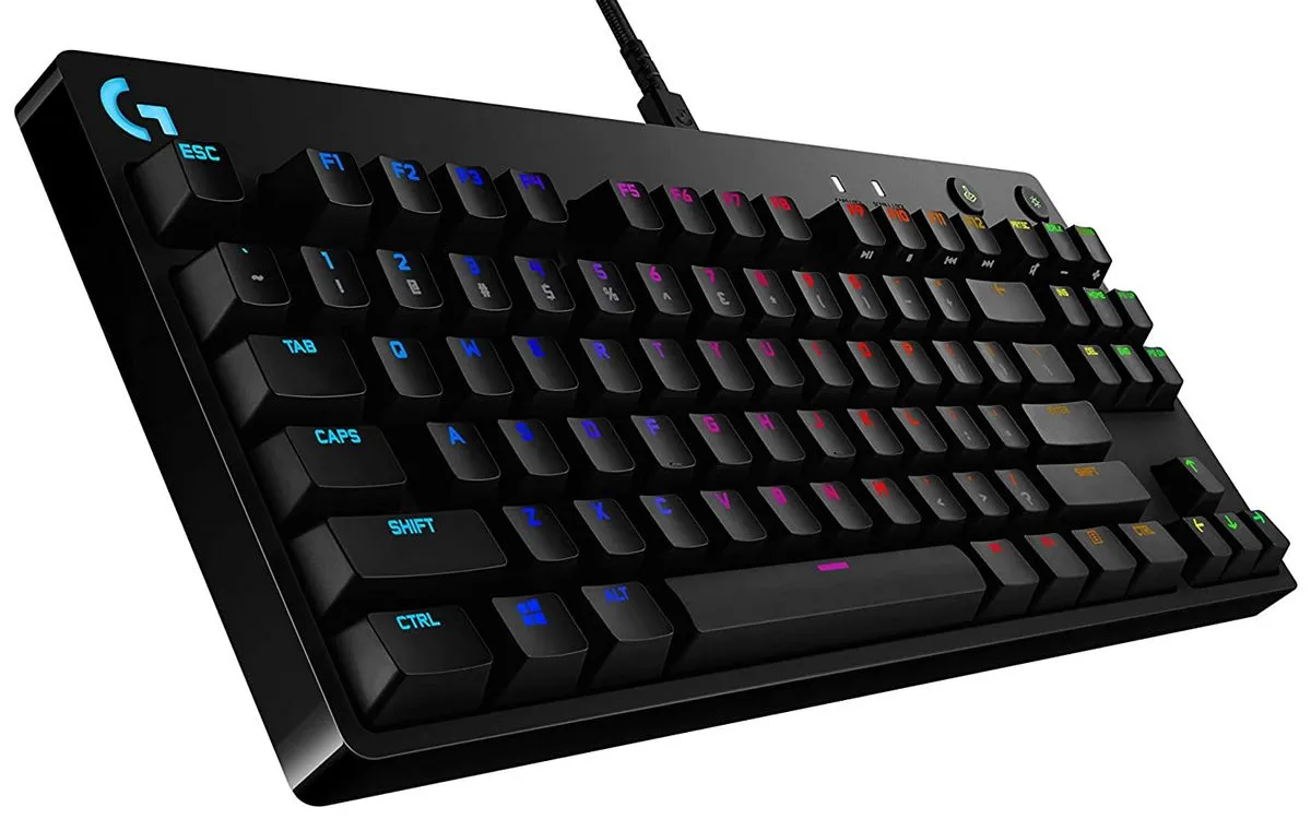 Tastatură Logitech G Pro, Cu fir, Negru