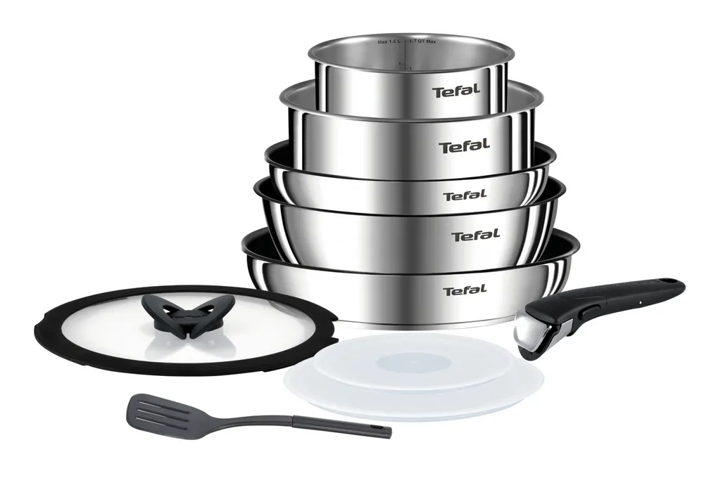 Set de vase Tefal L925SA14, Oțel inoxidabil