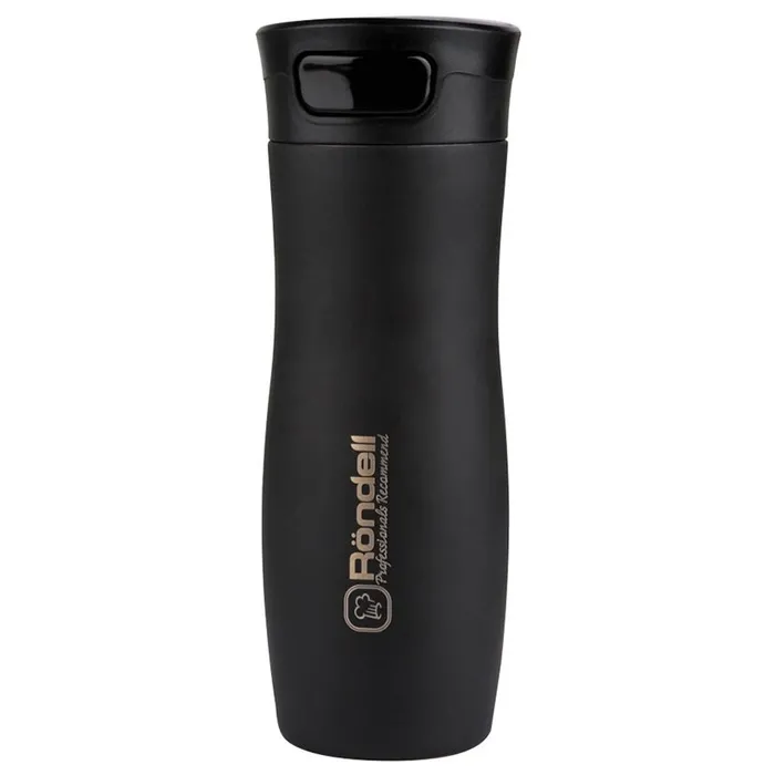 Cană termos Rondell RDS-836, 0,4L, Negru