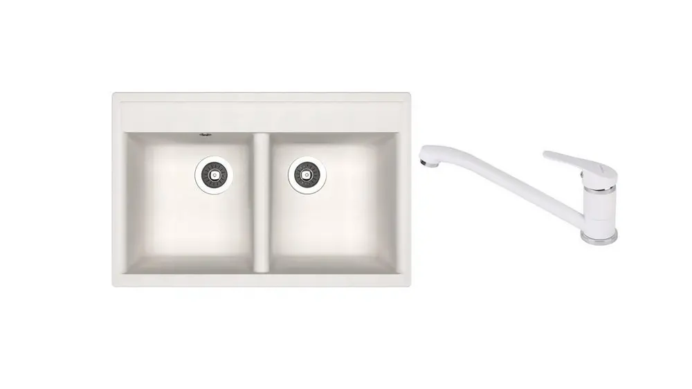 SET chiuveta Dr Gans Astra 780 + SanDonna F 1066 alb   