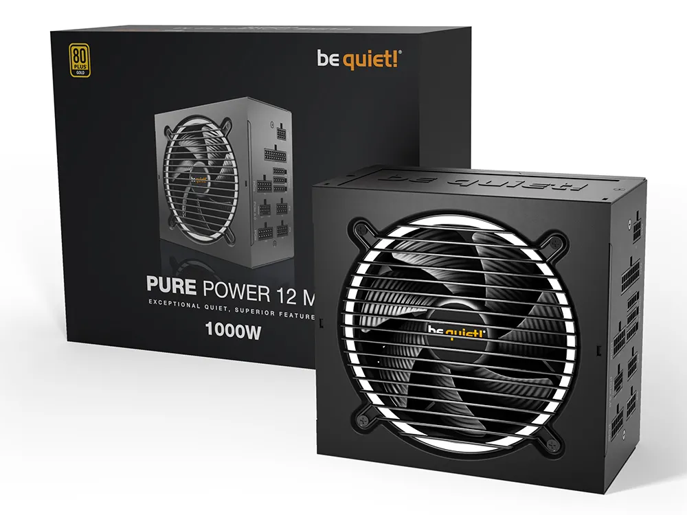 Sursă Alimentare PC be quiet! PURE POWER 12 M, 1000W, ATX, Complet modular