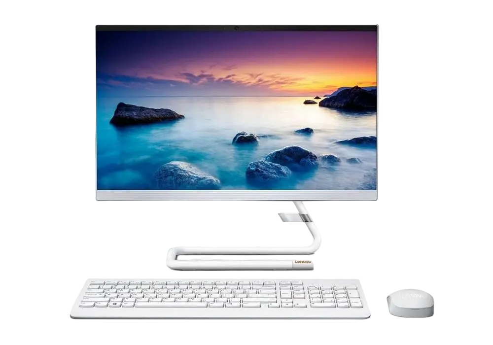 Computer All-in-One Lenovo IdeaCentre A340-22IGM, 21,5", Intel Pentium J5040, 4GB/256GB, Windows 10 Home, Alb
