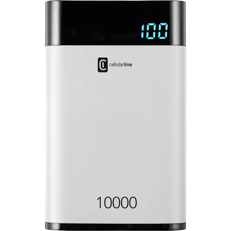 Acumulator extern Cellularline FreePower MANTA 10000, 10000mAh, Alb