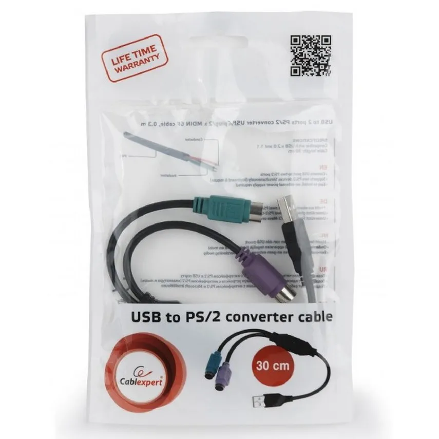 Adaptor USB Cablexpert UAPS12-BK, Negru