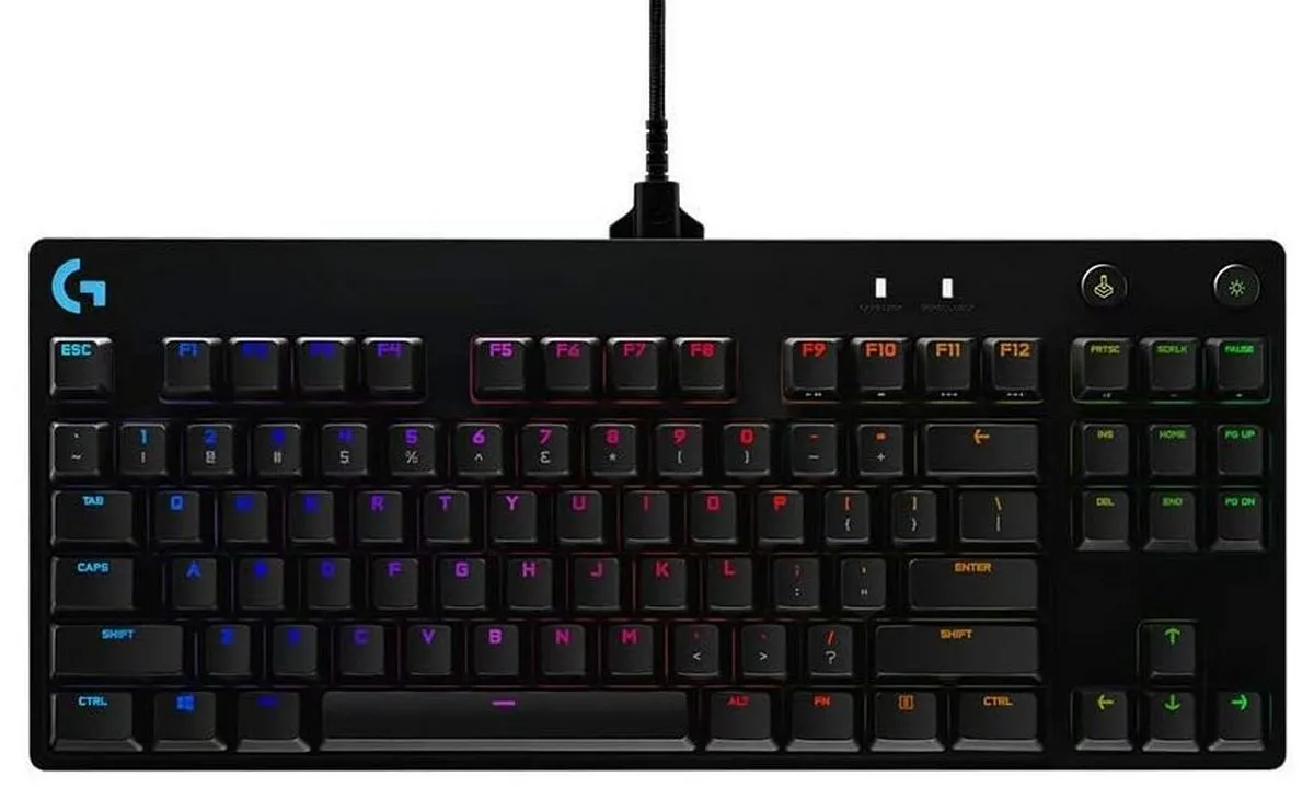 Tastatură Logitech G Pro, Cu fir, Negru