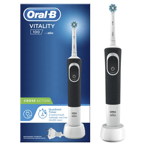 Periuță de dinți electrică BRAUN Vitality 150 Cross Action, Negru