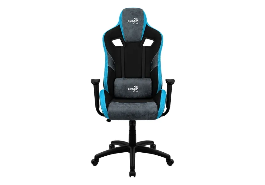 Gaming Chair AeroCool COUNT Steel Blue, User max load up to 150kg / height 165-180cm