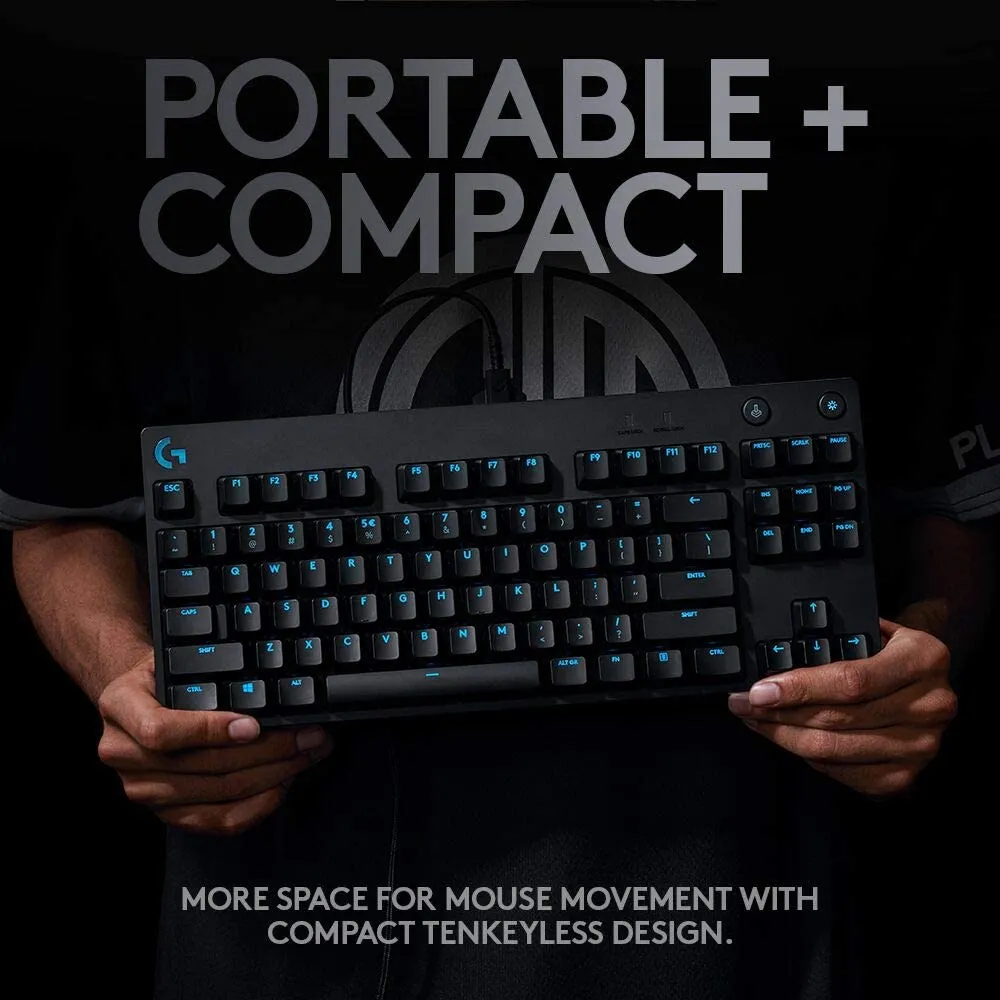 Tastatură Logitech G Pro, Cu fir, Negru