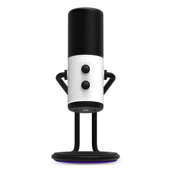 Microfon Gaming NZXT Capsule, Cu fir, Alb
