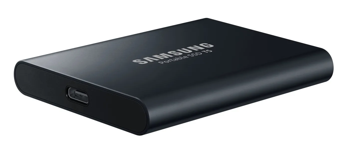 SSD portabil extern Samsung Portable SSD T5,  1 TB, Negru (MU-PA1T0B/WW)