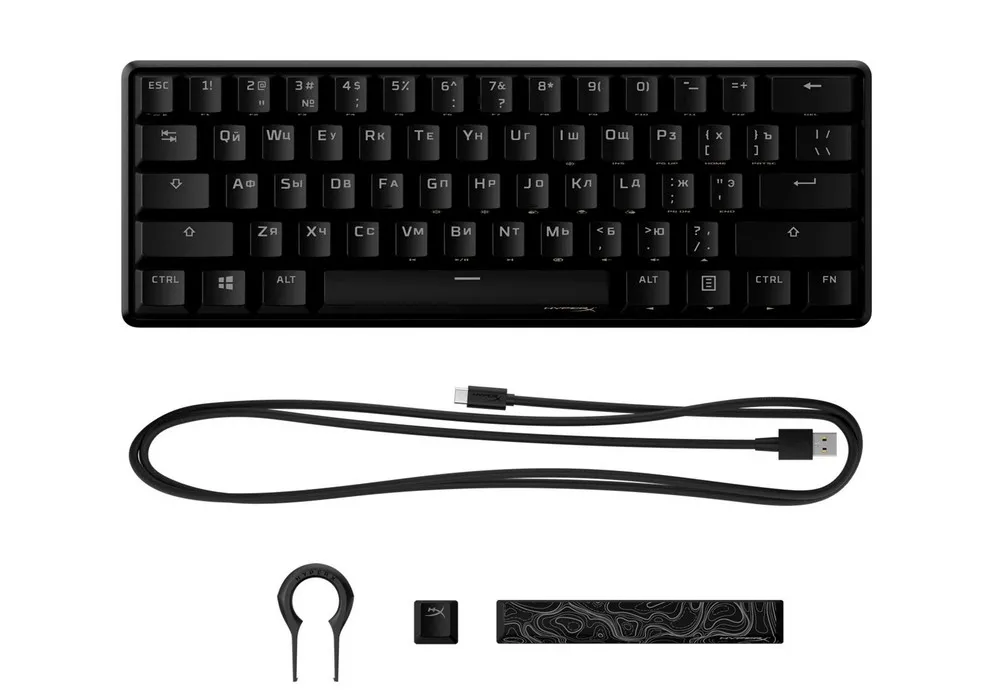 Tastatură HyperX Alloy Origins 60, Cu fir, Negru