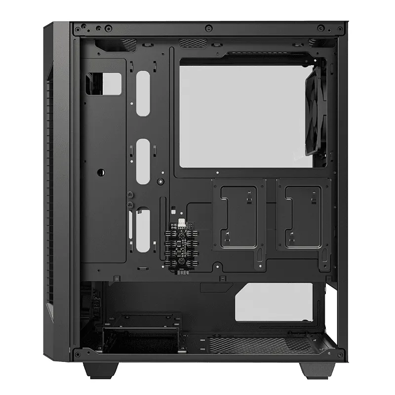 Carcasă PC Gamemax Fortress TG, Midi-Tower, ATX, Negru
