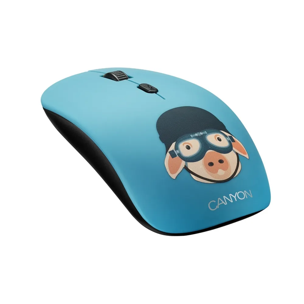 Mouse Wireless Canyon CND-CMSW401MP, Multicolor