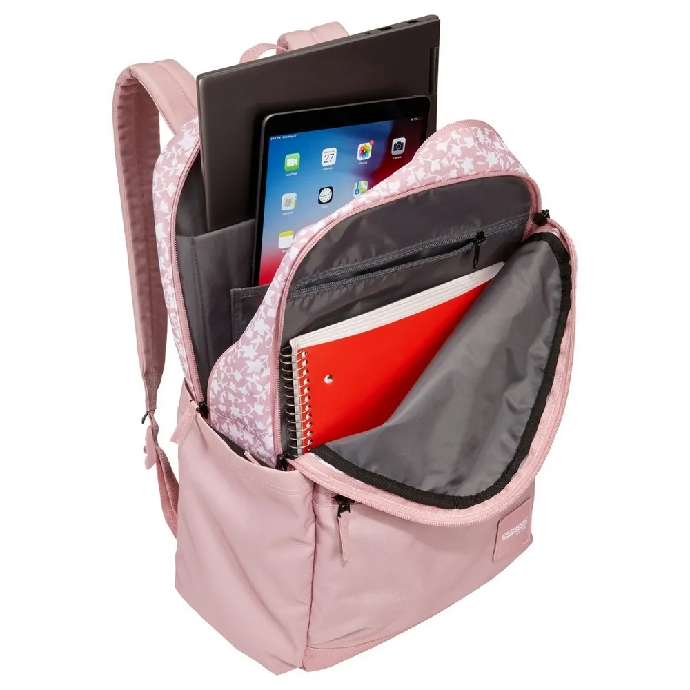 Backpack CaseLogic Uplink, 26L, 3204579, White Floral/Zephyr Pink for Laptop 15,6