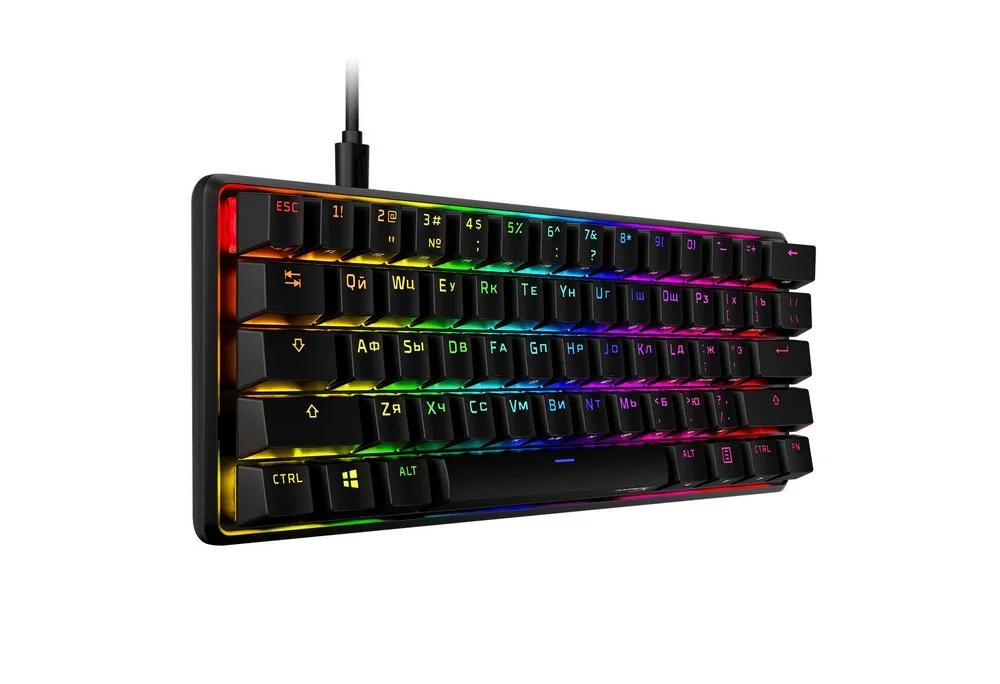 Tastatură HyperX Alloy Origins 60, Cu fir, Negru