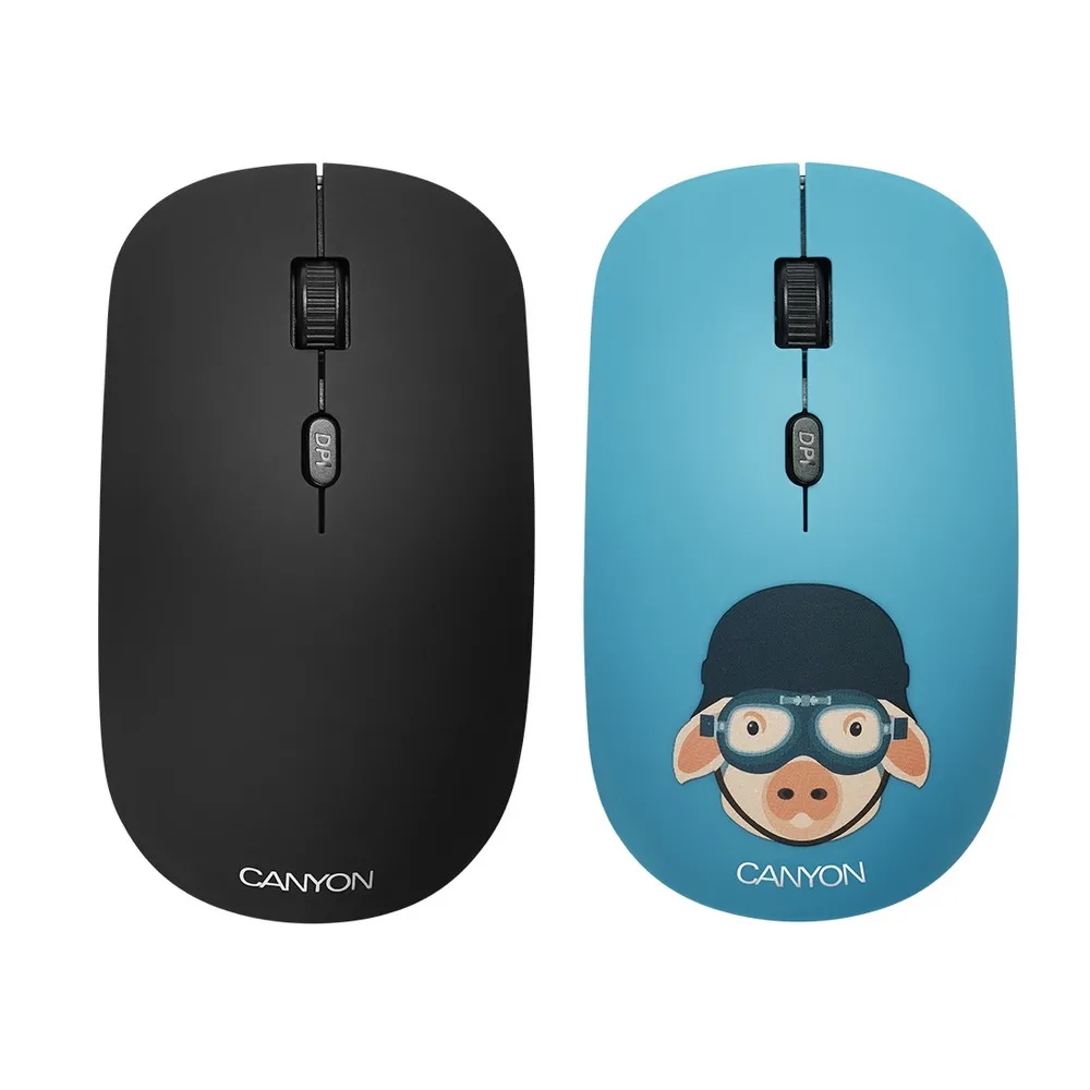 Mouse Wireless Canyon CND-CMSW401MP, Multicolor