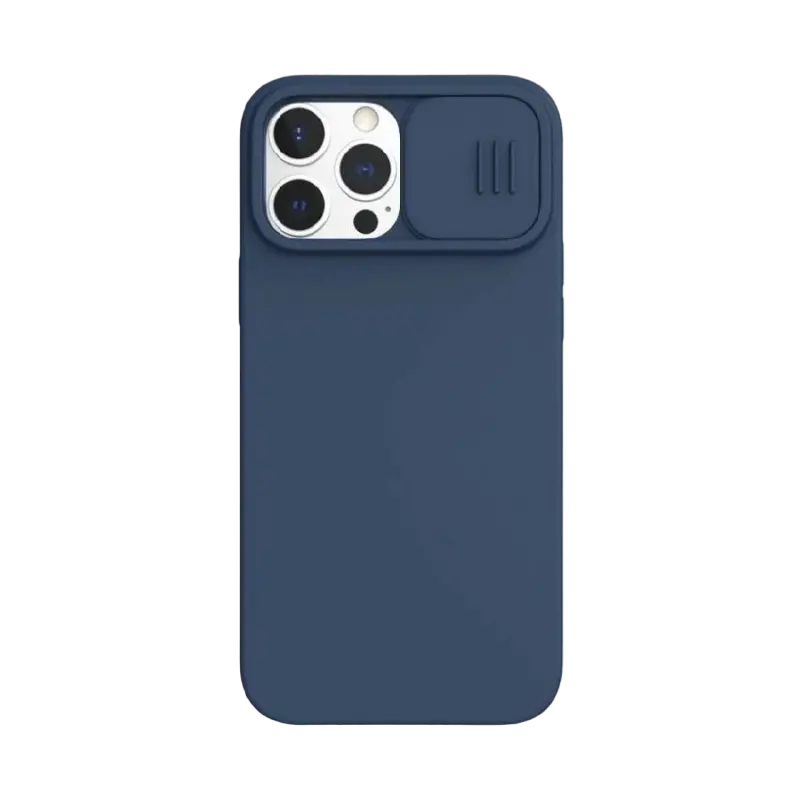 Husă Nillkin iPhone 13 Pro, CamShield Silky Silicone, Albastru Marin