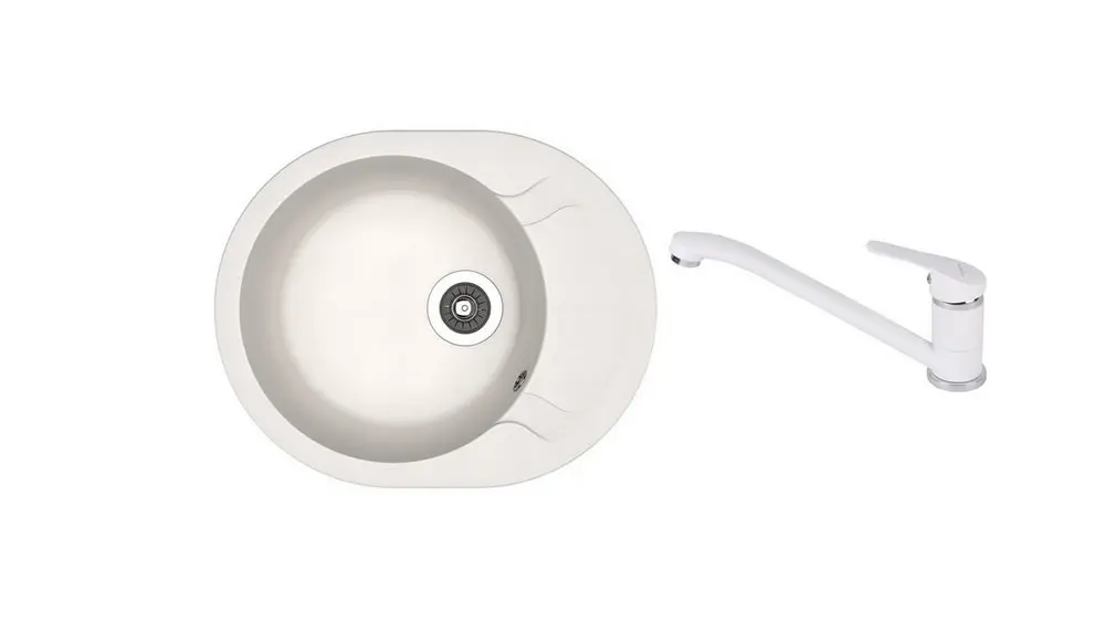 SET chiuveta Dr Gans Berta 580 + SanDonna F 1066 alb