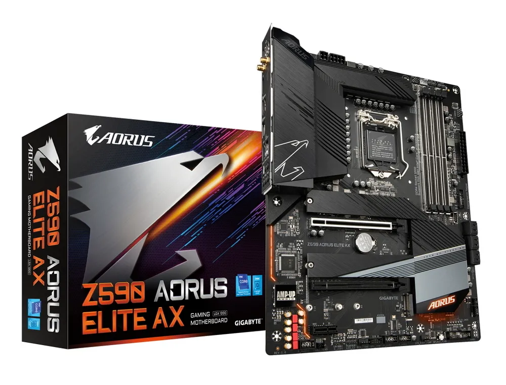 Placă de bază Gigabyte Z590 AORUS ELITE AX, LGA1200, Intel Z590, ATX