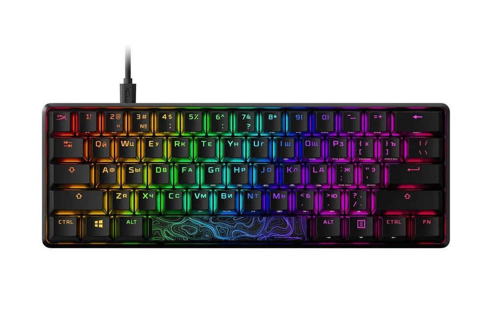 Tastatură HyperX Alloy Origins 60, Cu fir, Negru