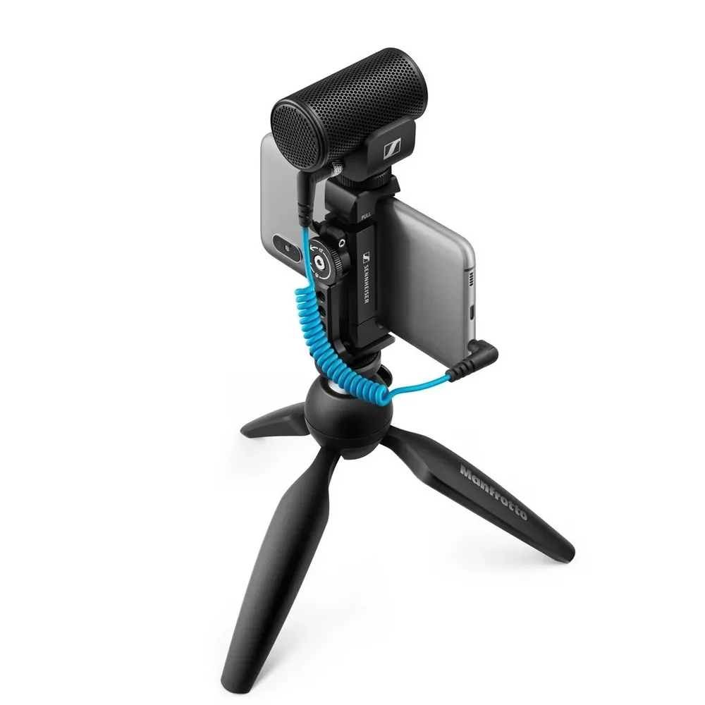 Microfon portabil pentru înregistrare vocală Sennheiser MKE 200, Cu fir, Negru