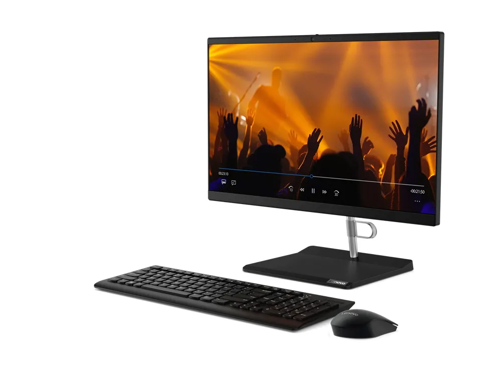 Computer All-in-One Lenovo V30a 22IML, 21,5", Intel Core i5-1035G1, 8GB/256GB, Fără SO, Negru