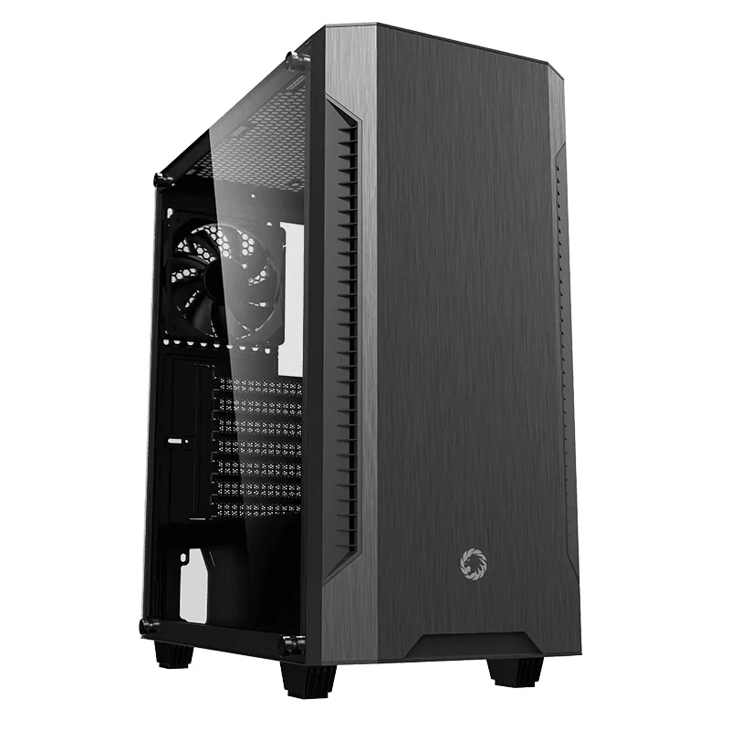 Carcasă PC Gamemax Fortress TG, Midi-Tower, ATX, Negru