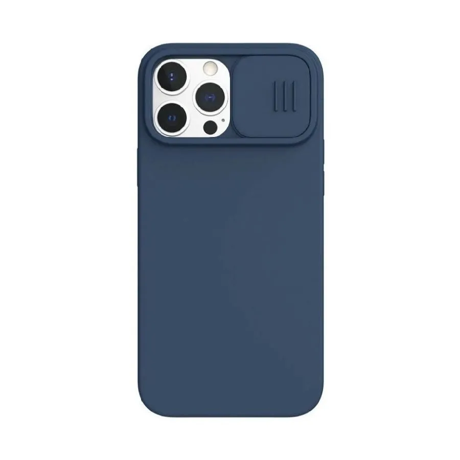 Husă Nillkin iPhone 13 Pro, CamShield Silky Silicone, Albastru Marin