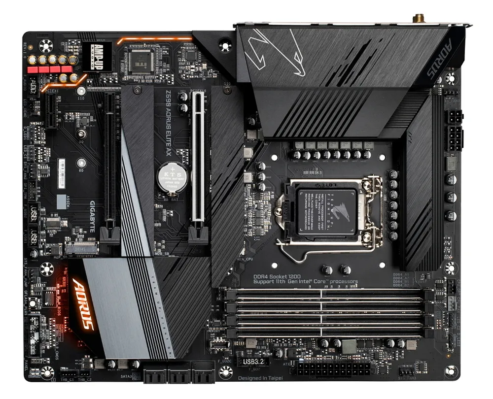 Placă de bază Gigabyte Z590 AORUS ELITE AX, LGA1200, Intel Z590, ATX