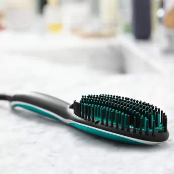 Perie de îndreptare Rowenta Power Straight CF5820F0, Negru | Verde