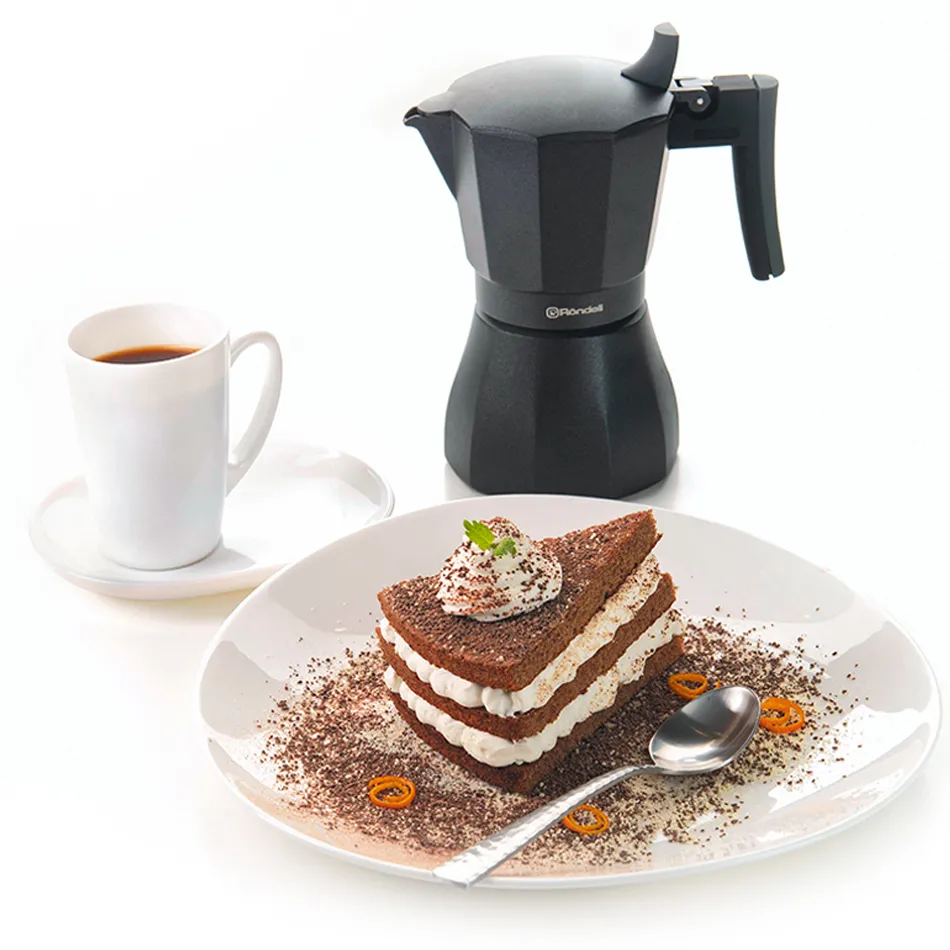 Espressor Geyser  Rondell RDA-994, Negru