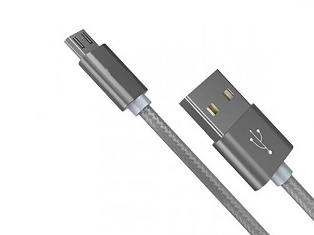 Cablu încărcare și sincronizare Xpower Micro cable Nylon, USB Type-A/micro-USB, 1m, Gri