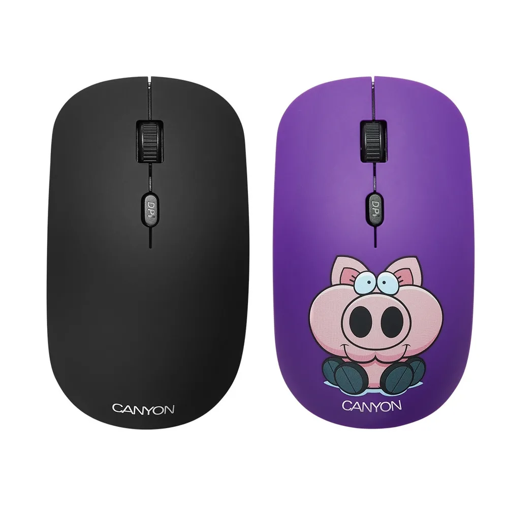 Mouse Wireless Canyon CND-CMSW401PB, Multicolor