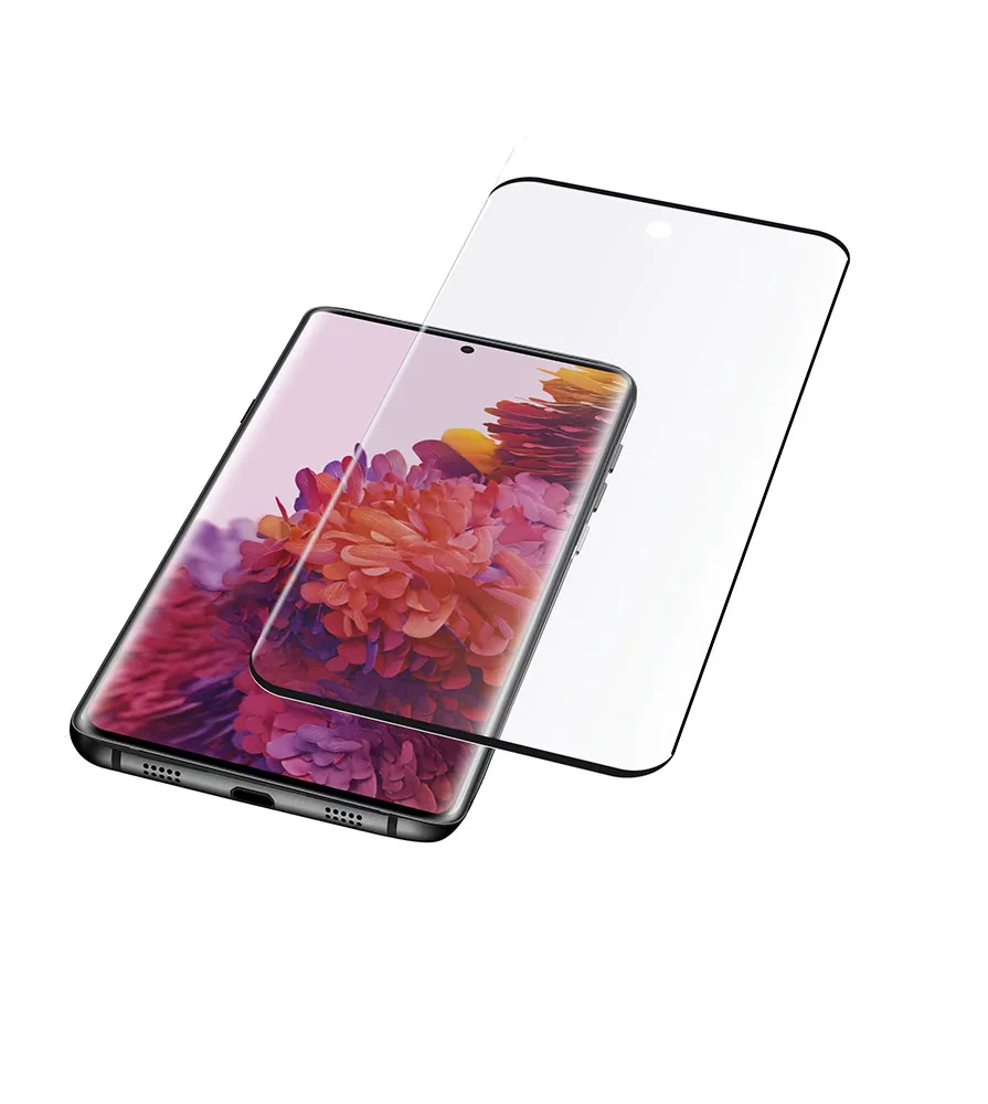 Sticlă de protecție Cellularline Impact Glass Curved - Galaxy S21 Ultra, Negru