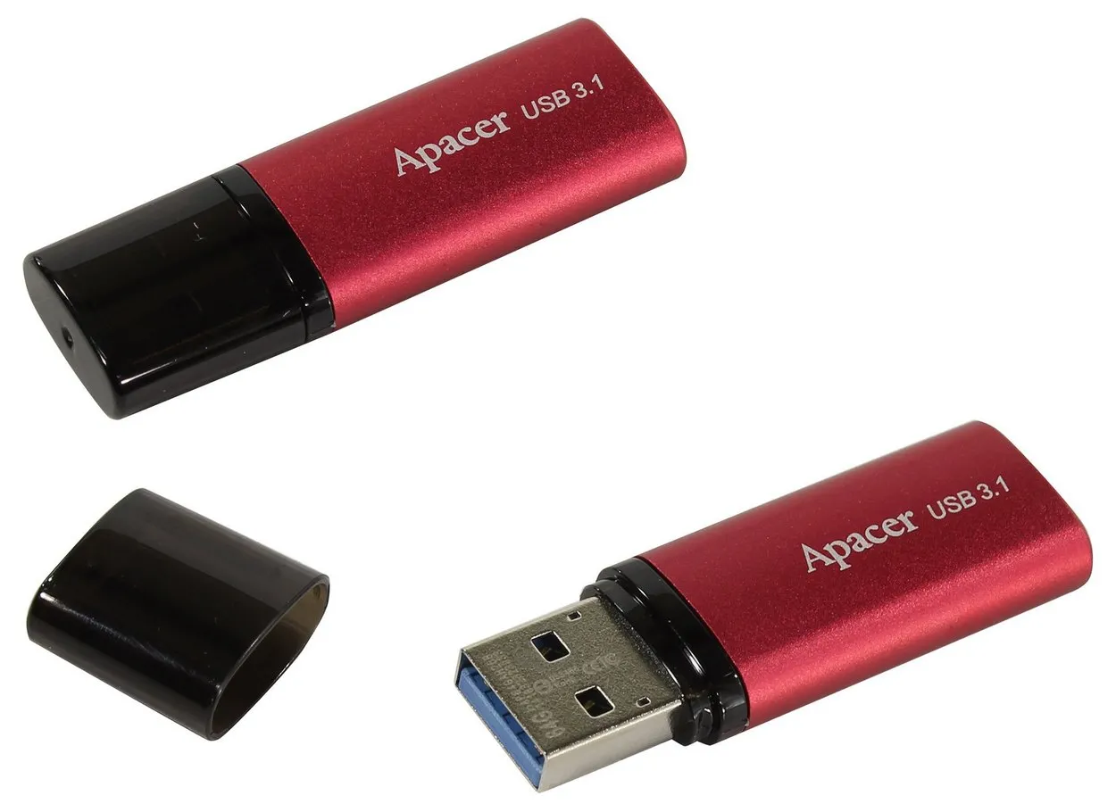 Memorie USB Apacer AH25B, 64GB, Roșu
