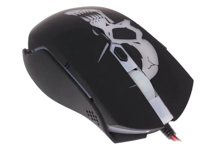 Set Tastatură + Mouse + Mouse Pad QUMO Axe Strike, Cu fir, Negru/Rosu