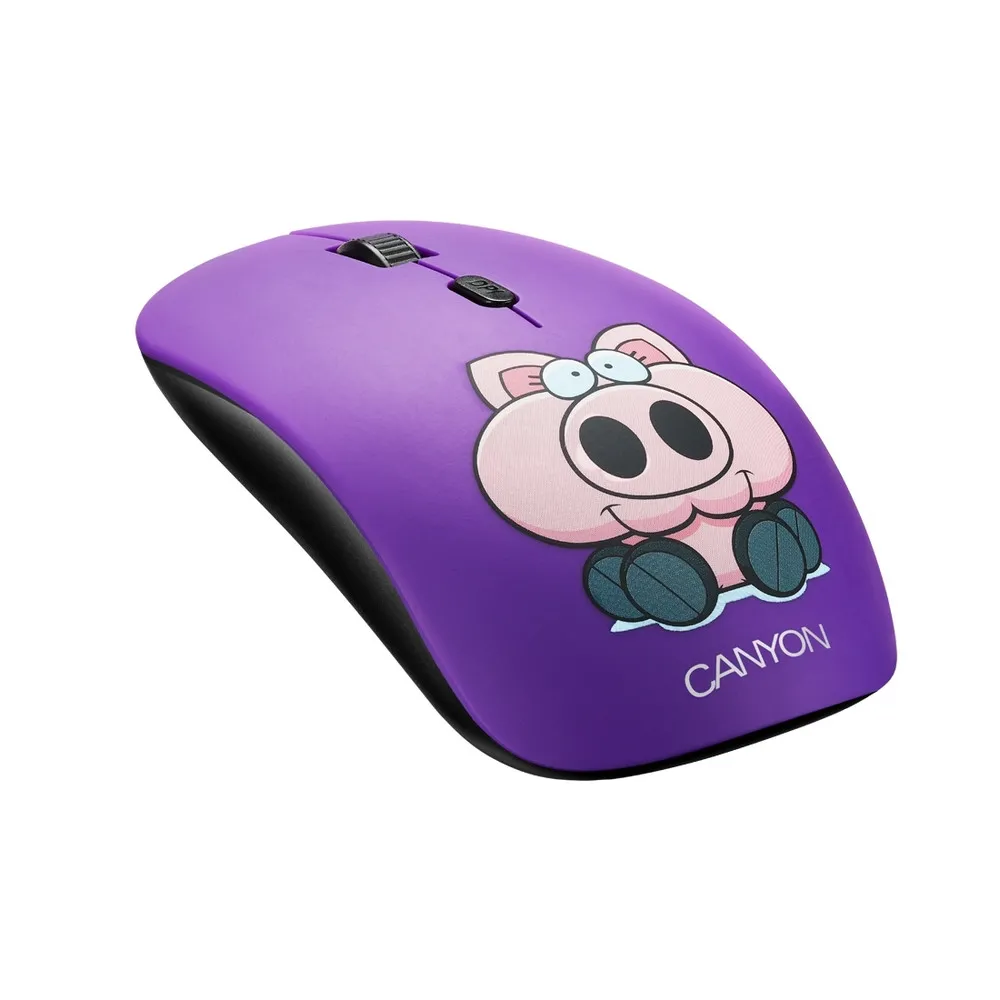 Mouse Wireless Canyon CND-CMSW401PB, Multicolor