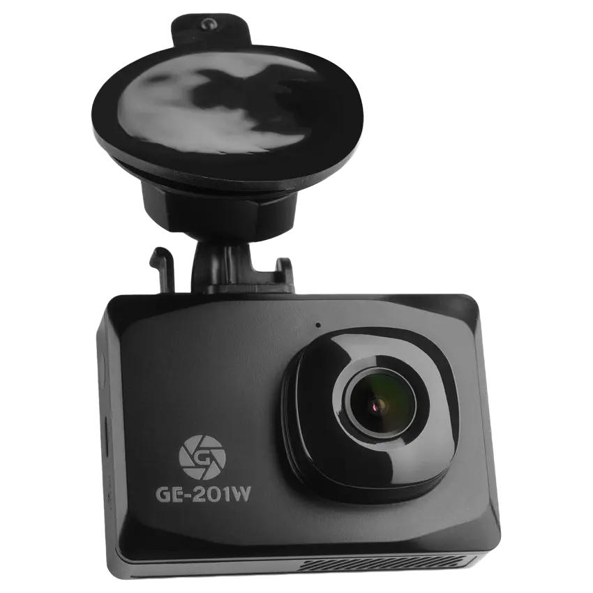 Cameră auto DVR Globex GE-201w, 2304 x 1296, Negru
