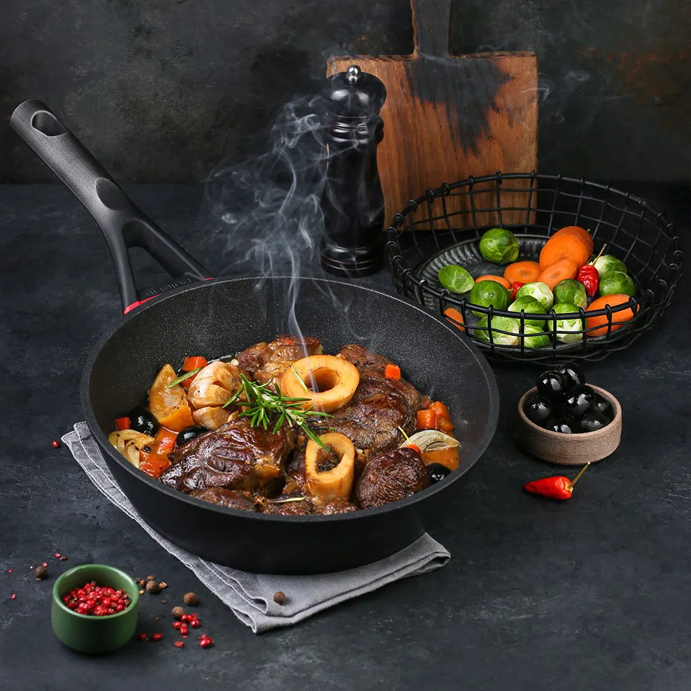 Tigaie Polaris PRO collection-24FP, 24cm, Negru