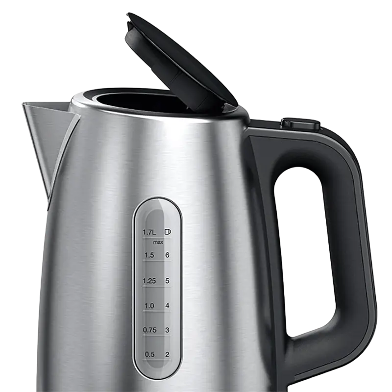 Fierbător electric Braun WK1500 BK, Negru | Inox