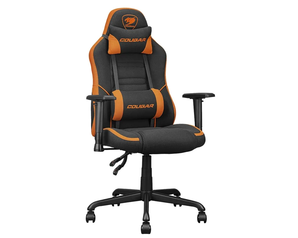 Scaun Gaming Cougar Fusion SF, Plasă elastomerică respirabilă, Portocaliu