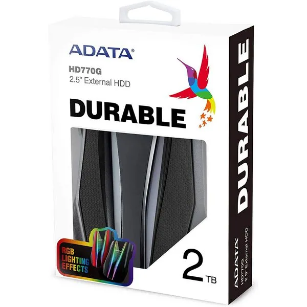 HDD portabil extern ADATA HD770G,  2 TB, Negru (AHD770G-2TU32G1-CBK)