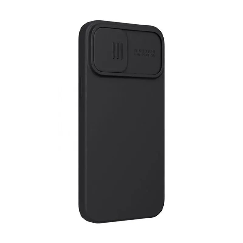 Husă Nillkin iPhone 13 Pro, CamShield Silky Silicone, Elegant Black