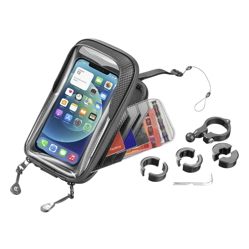 Motorbike Holder Cellular, Rider Shield (Waterproof), Black