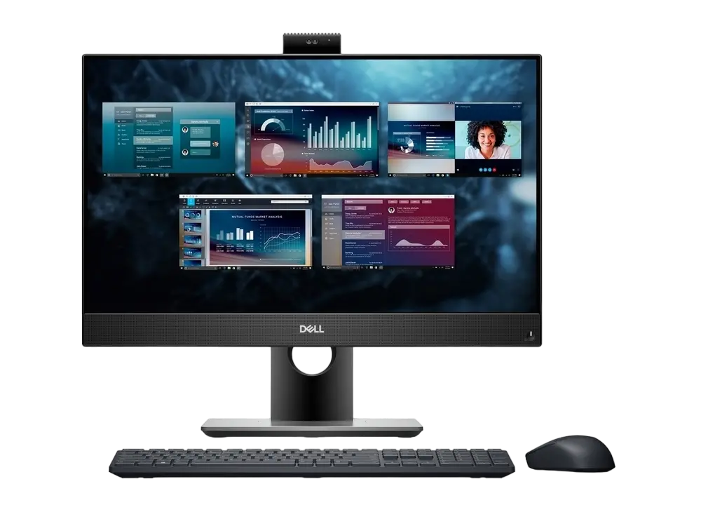 Computer All-in-One DELL OptiPlex 5490, 23,8", Intel Core i5-10500T, 8GB/256GB, Linux Ubuntu, Negru