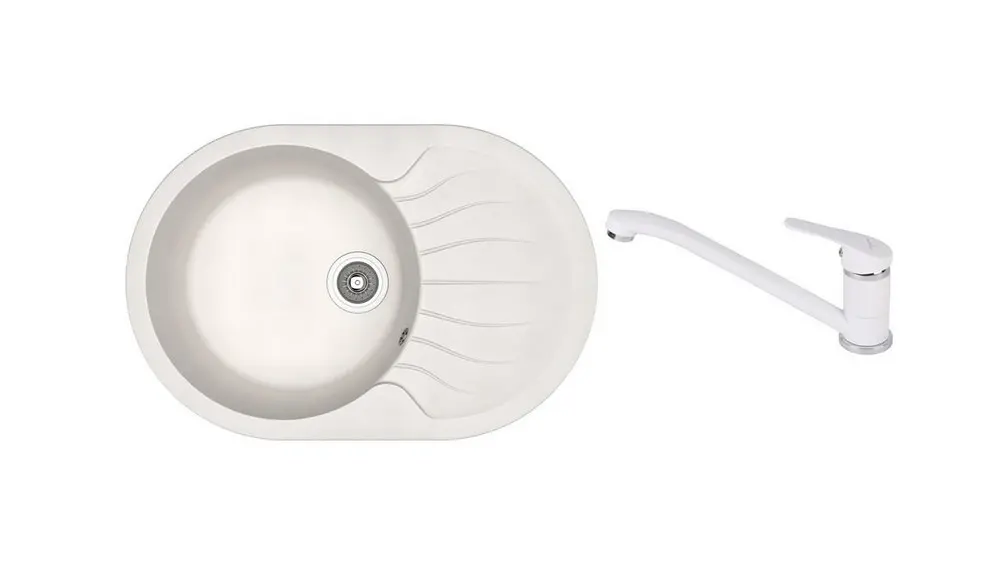 SET chiuveta Dr Gans Berta 760 + SanDonna F 1066 alb