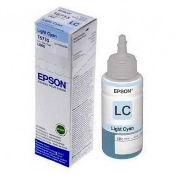 Recipient de cerneală Epson T673, 70ml, Albastru Deschis