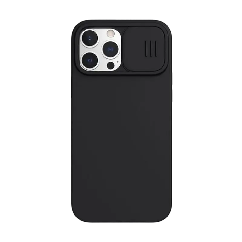 Husă Nillkin iPhone 13 Pro, CamShield Silky Silicone, Elegant Black