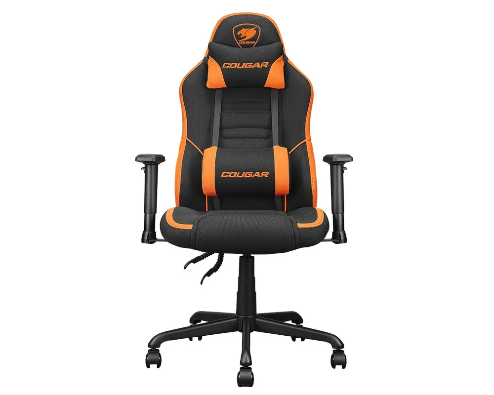 Scaun Gaming Cougar Fusion SF, Plasă elastomerică respirabilă, Portocaliu