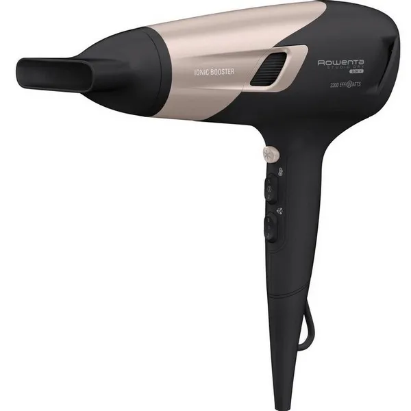 Uscător de păr Rowenta Studio Dry Glow CV5831F0, 2100 W, Negru | Roz